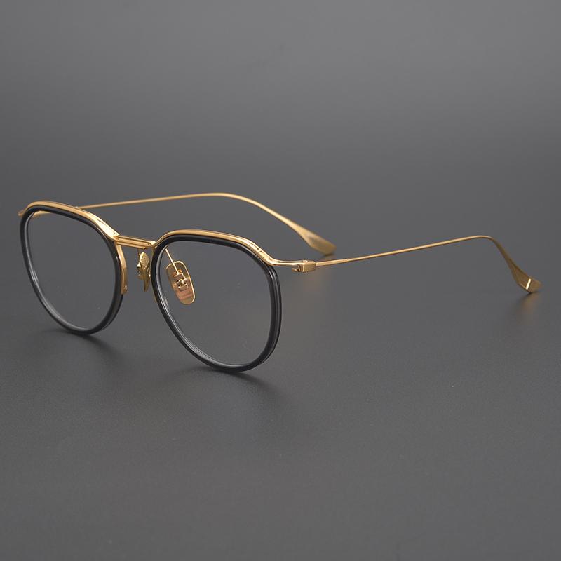 

2020 New Brand Designer Alloy Round Glasses Frames for Men Women Retro Circle Prescription Eyeglasses Myopia Optical Eyewear