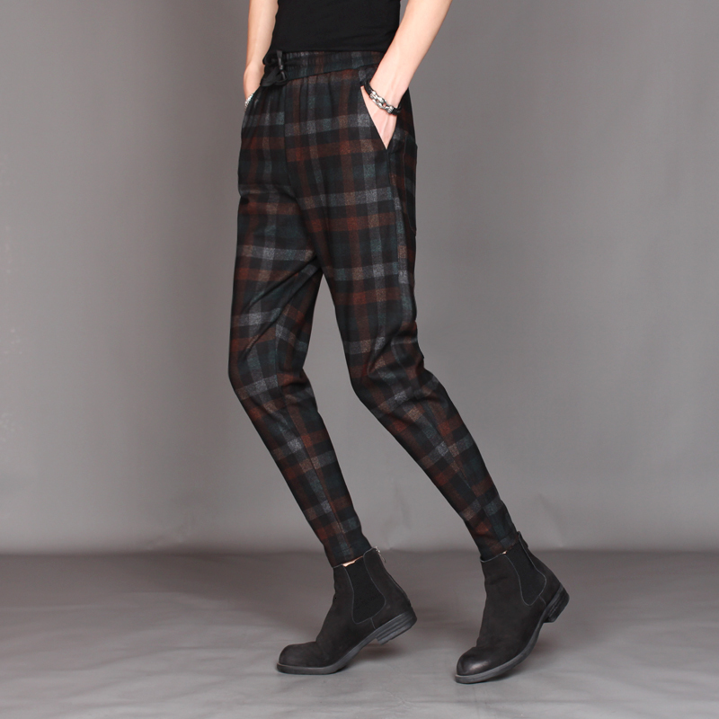 

2021 New Pants Wool Autumn/casual Winter Chess of Thin Men Harepants. DZH7, 01