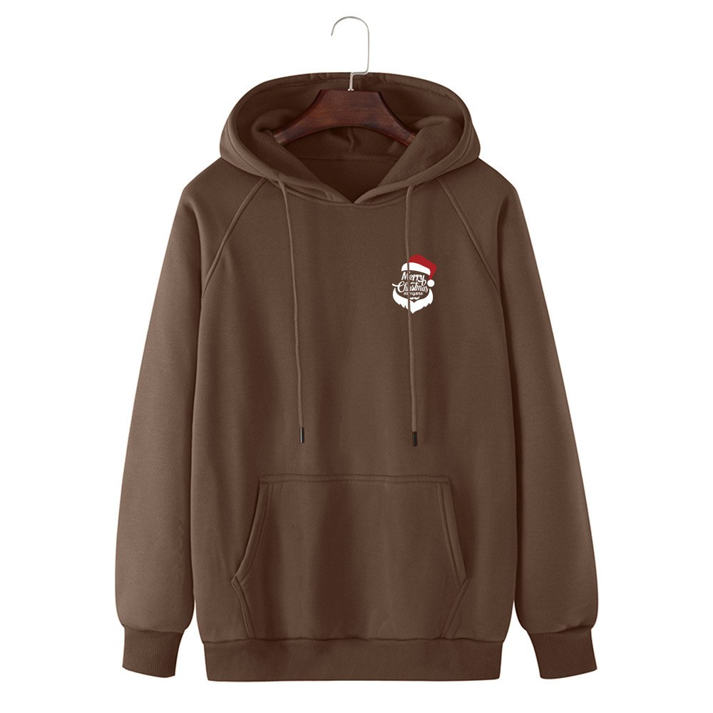 

2021 Autumn Winter New Christmas Style Europe and America's Homegrown Male Fashion Printed Letter Size Big Hoodie 3boi, Red