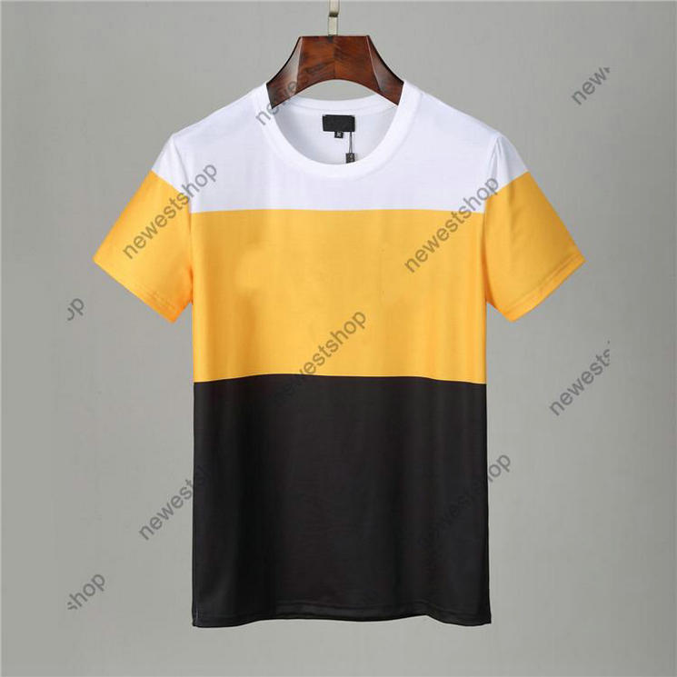 

2021 summer designer mens tshirt eyes geometric letter patchwork color print casual tshirt badge women luxury t shirt dress tee tops, Black
