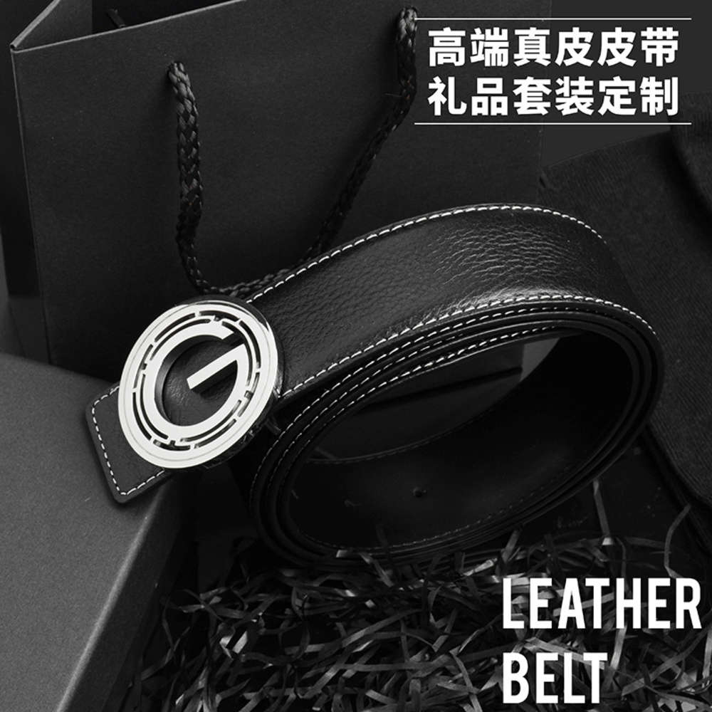 

Stainless steel belt men's metal belt head leather belt buckle accessories, Gold