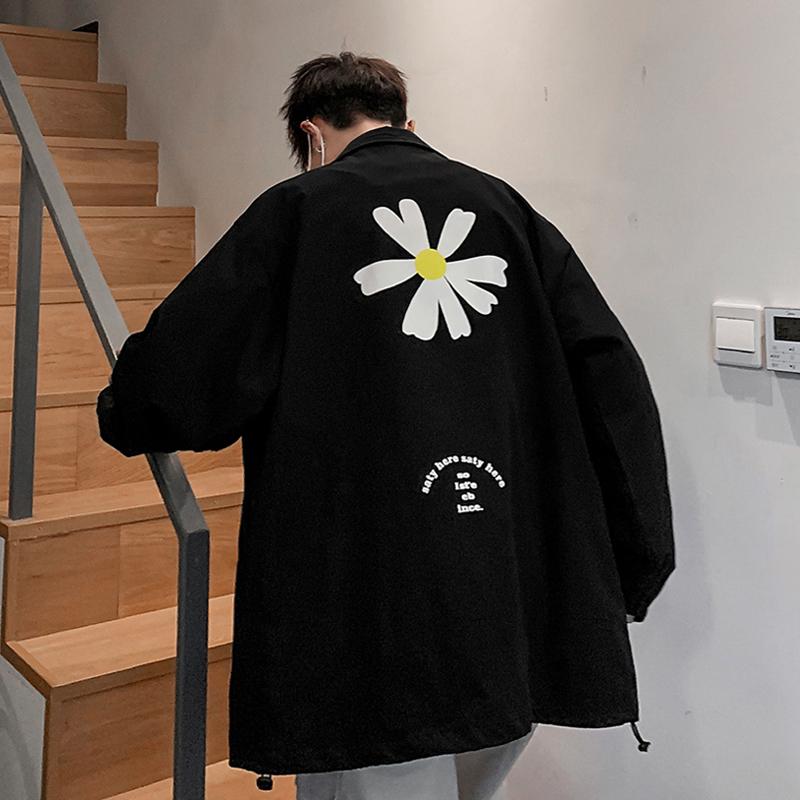 

The atmosphere very not easy collocation handsome tide with basic style in the spring and autumn, Black