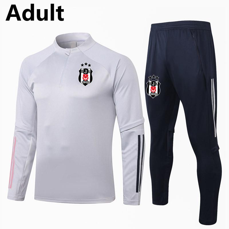 

2020 2021 Besiktas soccer Tracksuit Sets adult soccer jogging jacket pants Survetement sports winter soccer training suit Running Sets