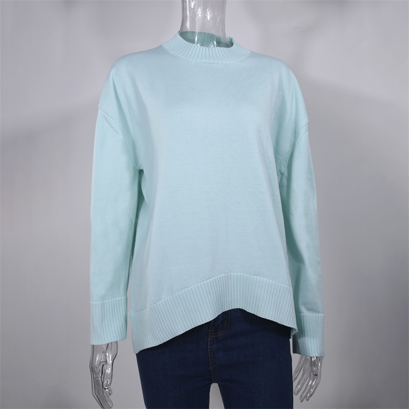 

Women Knitted Sweater White Pullover Jumper Tops Sweaters Fashion Casual Ladies Clothes Fall For Women Autumn Winter 201204, Green