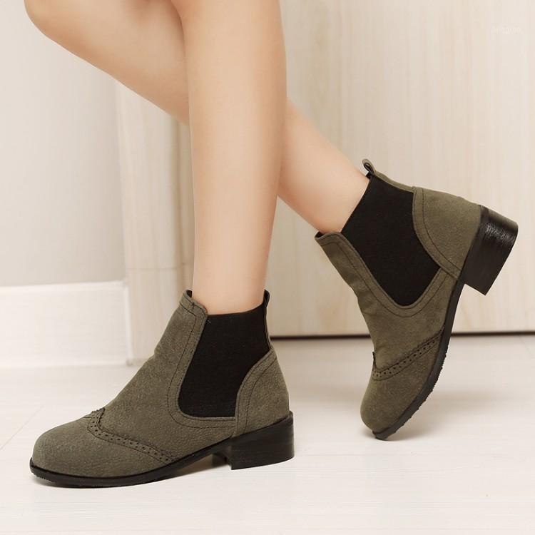 

Oversized Fashion and Leisure of Euro-American Style Short Boots with Round Head and Sleeve1, Gray