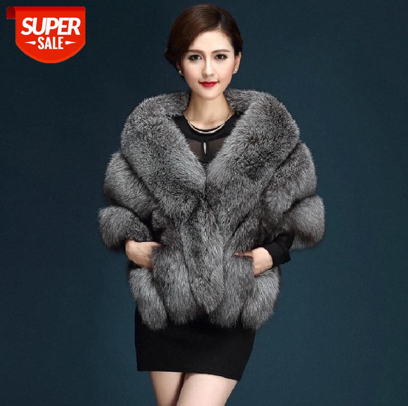 

Fashion winter warm leather coat natural fox fur coat real fox fur jacket winter thick warm #wJ6M, Black;brown