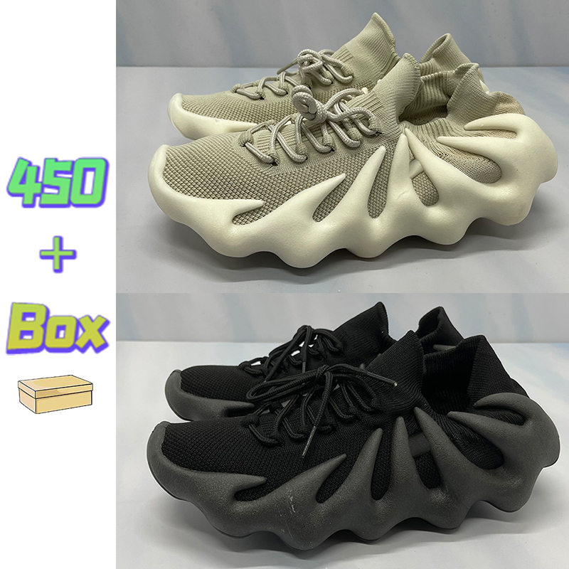 

2022 With Box Running Shoes 450 Fashion Men Women Sneakers Dark Slate Cloud White Black Top Quality Knit Mens Sports Trainers US 5-11.5, Bubble wrap packaging