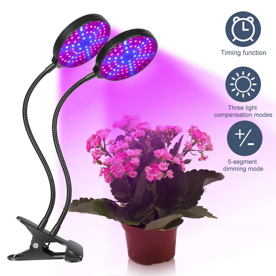 

Grow Lights 5 Modes light full spectrum led grow light 2PC/LOT,5PC/LOT Plant Growth Lights Lamp 360-degree Rotary Flower Plant Lamp