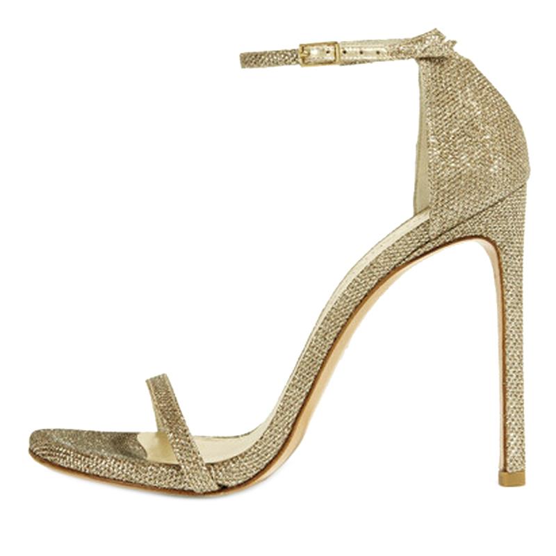 

Lucky2021 Di Mi Li Reba Yang Ying Star Same High Heel Shoes Slim Heels Summer 2021 Simple One Belt Sandals, Matte finish 10cm