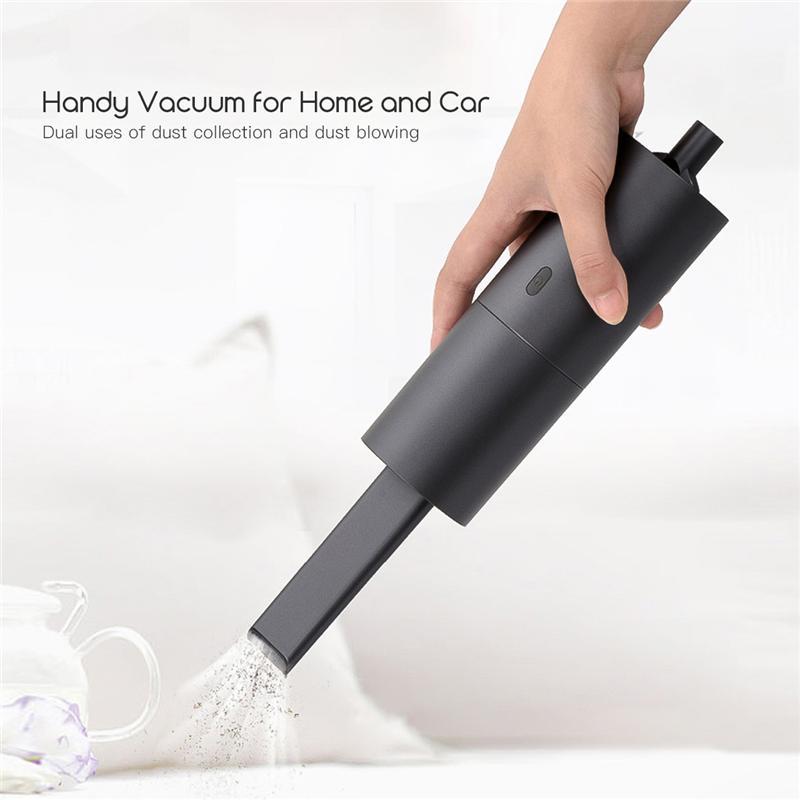 

2 In 1 Handheld Vacuum Cleaner Cordless Hair Blower Cleaner Portable USB Rechargeable Fast Brush Cleaning For Home Car Office 401