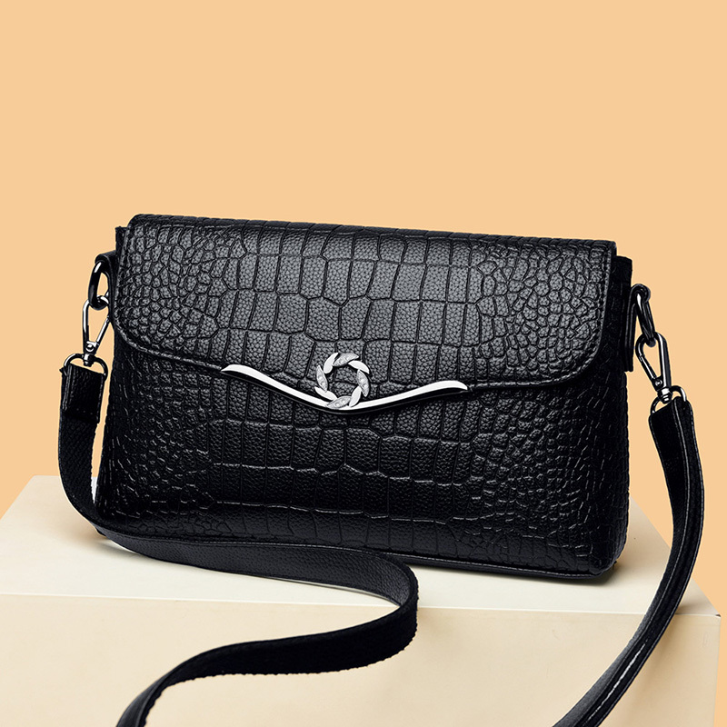 

HBP New 2020 Crocodile Pattern PU Leather Crossbody Bags For Women Chain Female Shoulder Handbags Mini Purses Travel Cross Body Ba, Pink