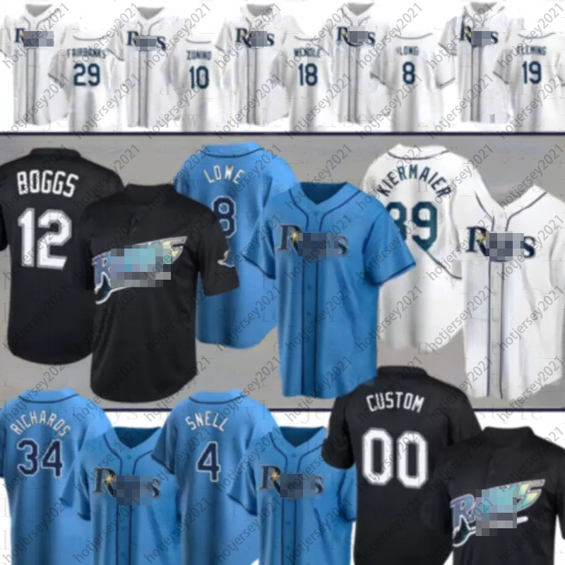 

Tampa 8 Brandon Lowe 12 Wade Boggs Baseball Jerseys Bay Evan Longoria Ray Kevin Kiermaier Joey Wendle Mike Zunino Josh Fleming Brett Phillips RyanCastillo x7, Men(guang mang)
