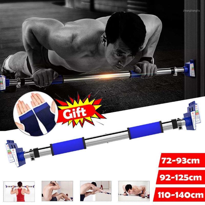 

Door Horizontal Bars Adjustable Steel Home Gym Workout Chin-Up Pull Up Arm Training Bar Sport Fitness Sit-up Equipments +Gloves1