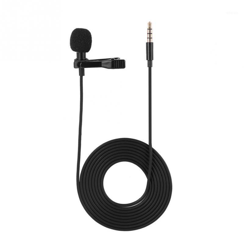 

Profession Portable Clip-on Lapel Microphone 3.5mm Hands-free Mini Wired Condenser Mic for Android & Windows New1