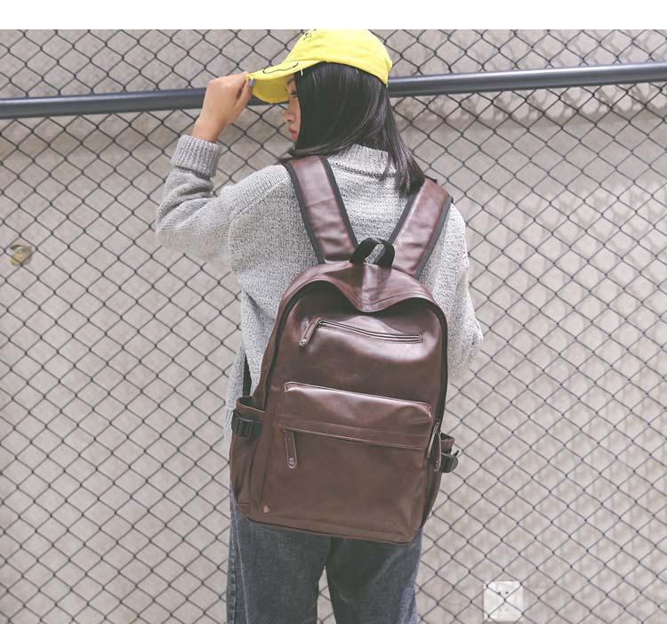 

Woman Backpack High Quality Youth PU Leather Backpacks for Teenage Girls Female School Bag Hot Sale, 01