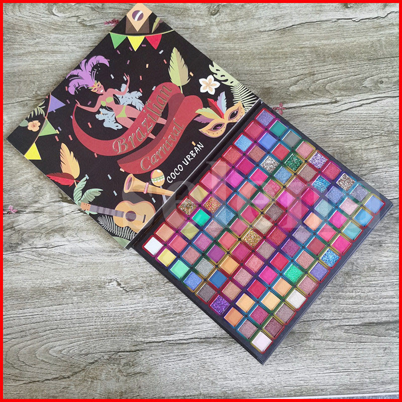 

COCOURBAN Eye Makeup Brazilian Canival 99 Colors Eyeshadow Make Up Pigments Easy to wear Glitter Matte Shimmer Eye Shadow Palettes