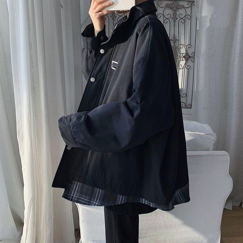 

Men's Spring 2021 New Fall Release Jackets Fashion Teen Student Amendment Jacket NG0R, Black