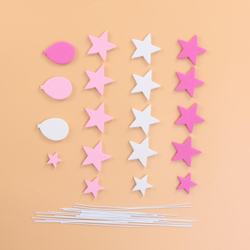 

Colorful Cake Toppers Geometric Design Cake Decoration Set