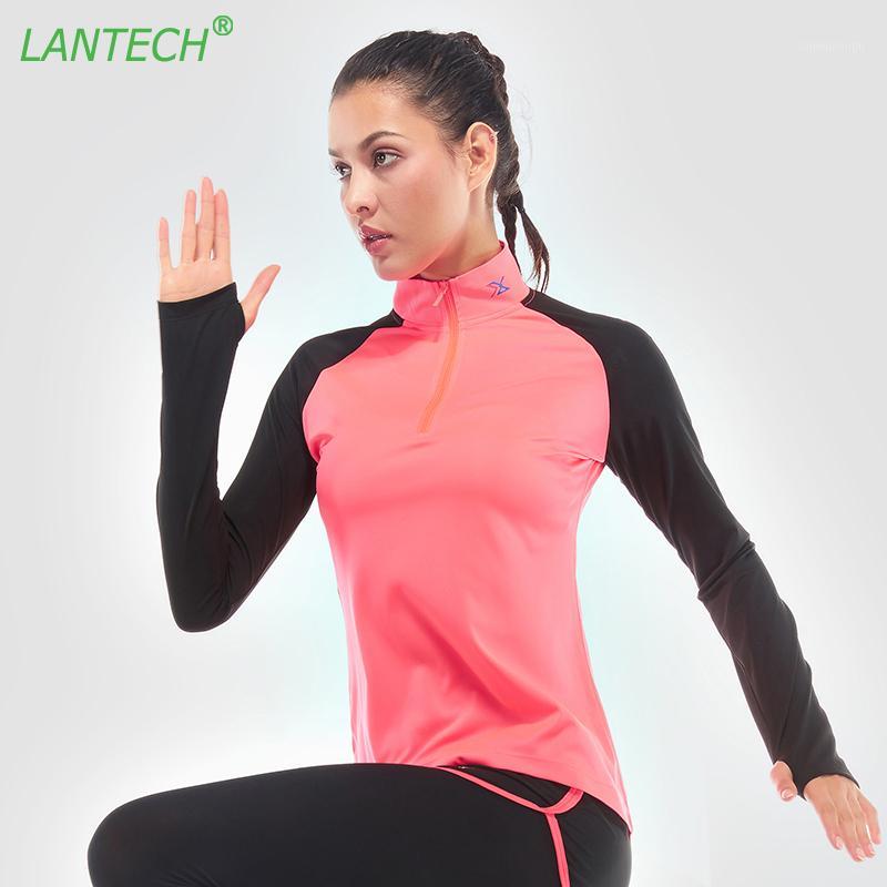 

LANTECH Women Running Shirt Jogging Sports Yoga Elastic Sportswear Fitness Exercise Gym Shirt Clothes Long Sleeve Tops Jerseys1, 718401