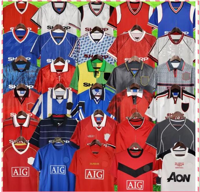 

Retro Version 1992 1994 1996 2002 United Soccer jerseys 1999 2000 finals football shirts Giggs SCHOLES BECKHAM RONALDO Manchester Vitage