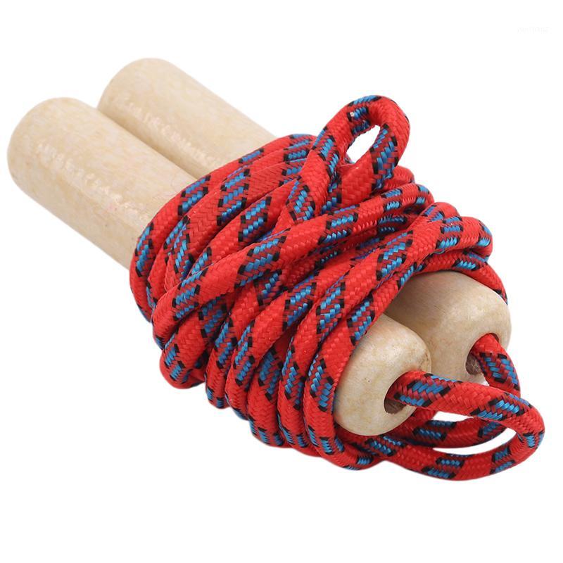 

Skipping Sports Skipping Rope Children Kid Practice Speed Jump Random Color Wood Grip Handle Fitness Equipment Training1