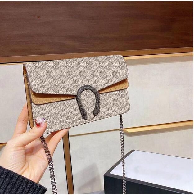 

Mini classic retro ladies brown leather 17cm ladies handbag wallet leather messenger bag fashion designer chain shoulder bag brown, No bag