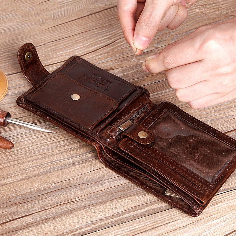 

Cobbler Legend Black Cow Genuine Leather Men Wallets Short 100% Top Quality Fashion High Quality Coin Purse 2018 Original1, 1209020-1