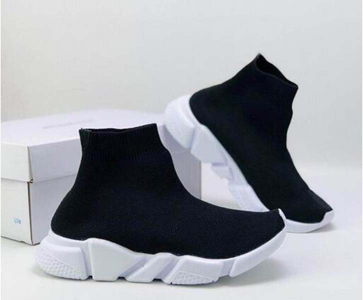 

Children Shoes Girls Boys Shoes Kids Sneakers Lightweight Mesh Breathable Socks Shoes Sneaker For Baby School Sneakers, Black
