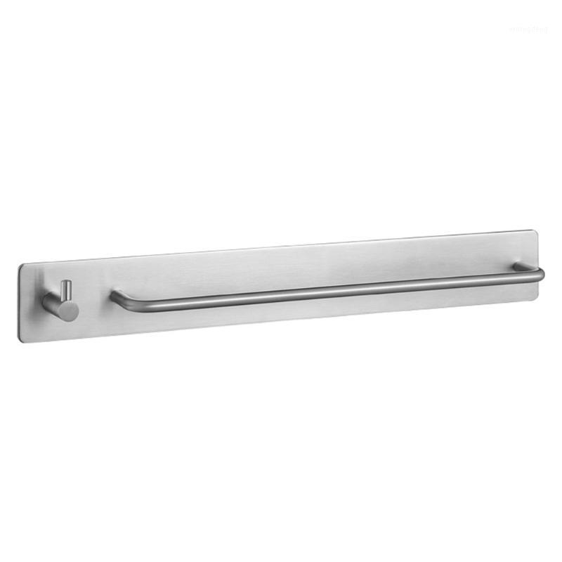 

Organizer Bathroom Accessory Single Hook Self Adhesive Stainless Steel Storage Hardware Bar Towel Shelf1