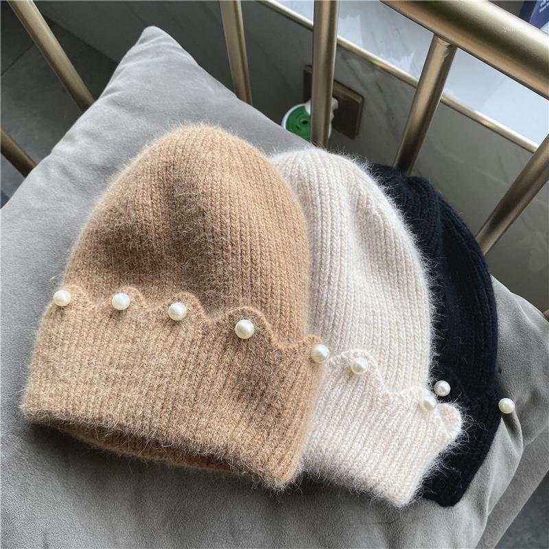 

Winter Warm Hats For Women Thick Knitted Rhinestone Beanies Ladies Casual Caps Outdoor Skullies Hat1