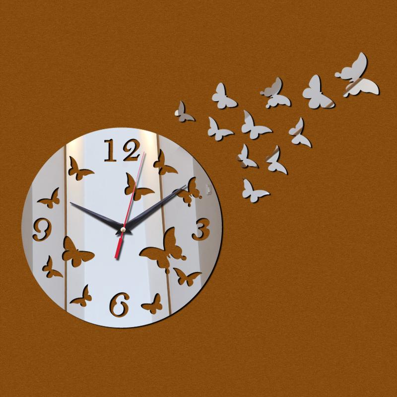 

new sale time-limited real quartz wall clocks coffee diy clock fashion acrylic combination of watch esrushed American Style