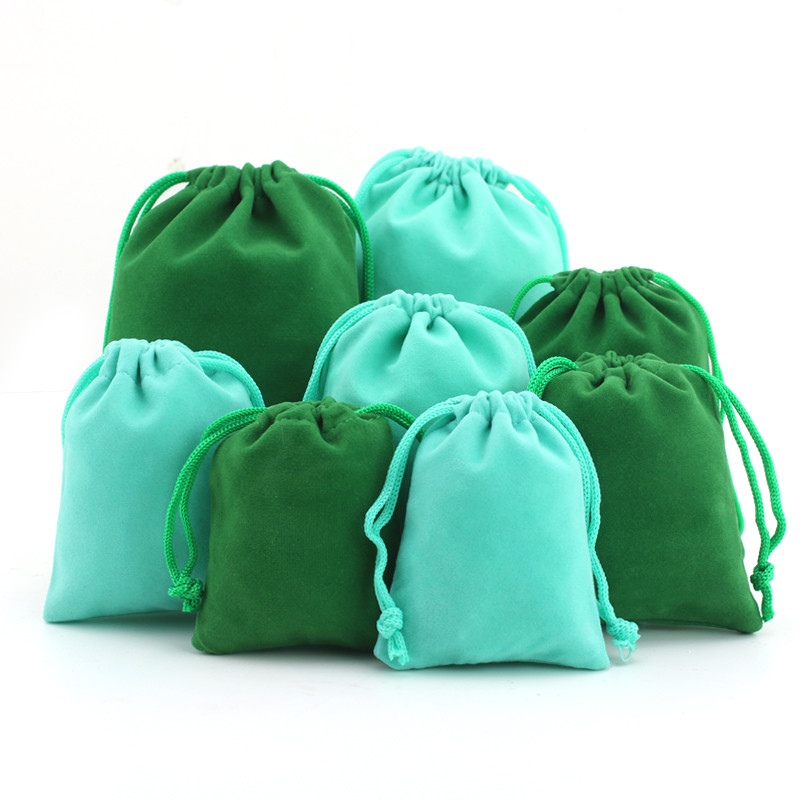 

Velvet Gift Bags with Cord Drawstring Dust Proof Jewellery Cosmetic Storage Handmade Crafts Packaging Pouches for Boutique Retail Shop
