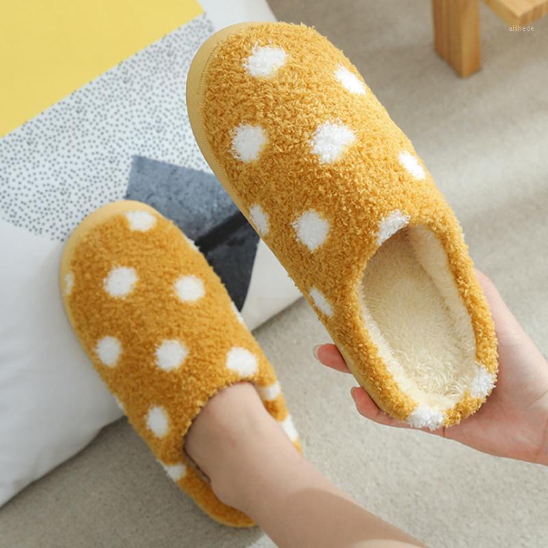

Furry Home Slippers Women Soft Warm Plush Shoes Winter Cotton Indoor Slippers Men Comfortable Velvet Slides For Cold Weather1, Leather red 2