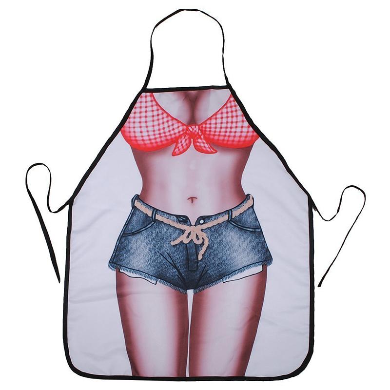 

Aprons Bikini & Shorts Sexy Kitchen Apron Funny Creative Cooking For Women Ladies Girlfriend Christmas Gifts