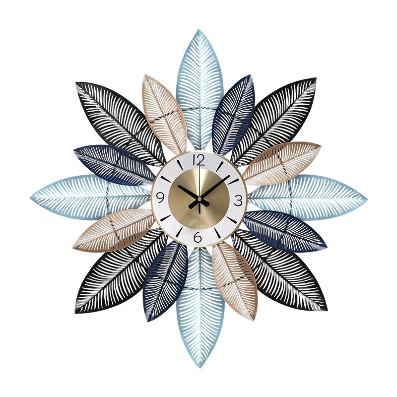 

Living Room Silent Wall Clock Decor Art Metal Luxury Modern Wall Clock Golden Nordic Creative Reloj De Pared Watch SX50SX