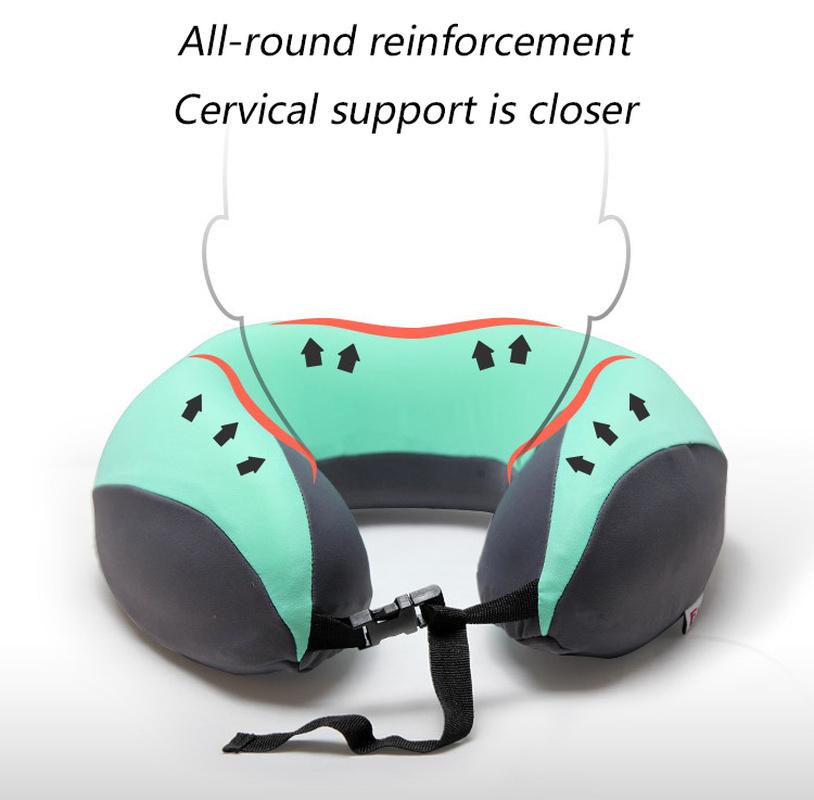 

U-Shaped car train plane Travel Neck Pillow Memory Foam Filling Relieve Soreness Cervical Health Care Neckrest Pillow