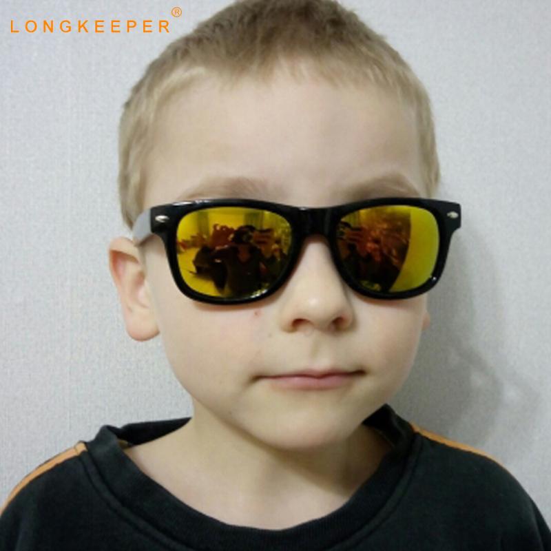 

Sunglasses LongKeeper Cool 6-15 Years Kids Children Square Sun Glasses Boys Girls Baby Rivet Coating Lens UV400 Eyeware