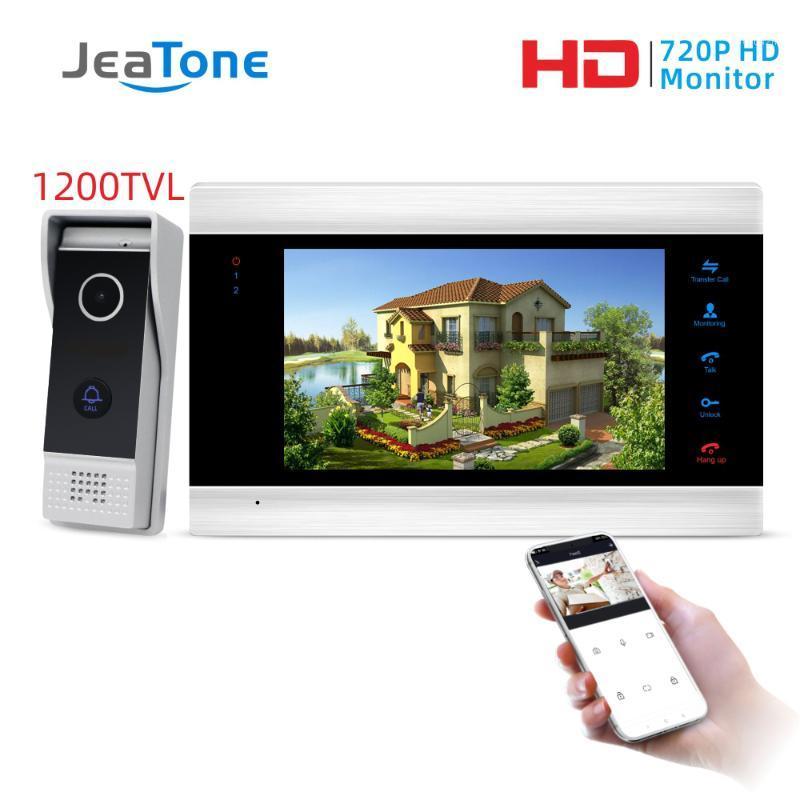 

7 Inch Video Doorbell Intercom Smart Wired WiFi Security Visual Recording Home Monitor Night Vision Intercom door phone System1