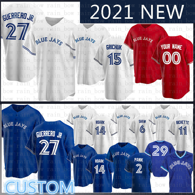 

2020 New Vladimir Guerrero Jr. Custom George Bell Baseball Jersey Joe Carter Roberto Alomar Justin Smoak Jack Morris Russell Martin Martin, 2020 custom(lanniao)