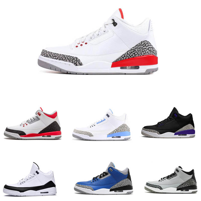 

2021 basketball shoes 3 3s unc blue pe mocha katrina sports sneakers knicks rivals jumpman 3m tinker sp black cement reflective grey shoes