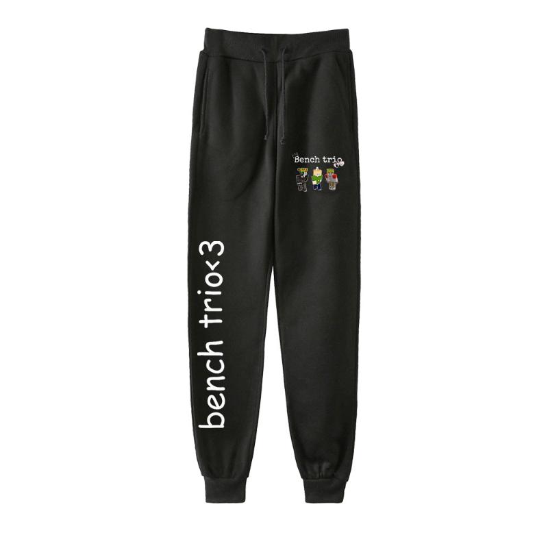 

Men's Pants Bench Trio Merch Cool Jogger Jogging Sports Mid Full Length Fashion Casual Trousers Pencil, Black