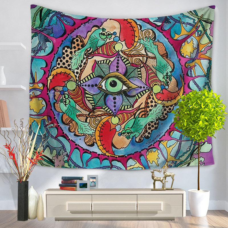 

Wall Hanging Tapestry Elephant Map Print Beach Towel Shawl Bohemian Mandala Yoga Mats Tablecloth Polyester Tapestries Home Decor 110 N2