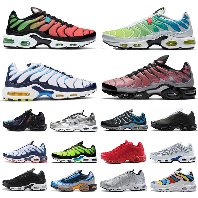 

New Style mens tn plus women running shoes trainers triple black white Hyper Blue Oreo Smoke Grey Camo Worldwide men Outdoor sports sneakers