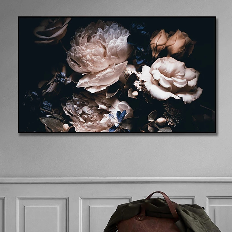 

Flowers Aesthetic Canvas Paintings Home Decor Nordic Modern Aesthetic Minimalist Wall Posters Pictures Living Room Decoration