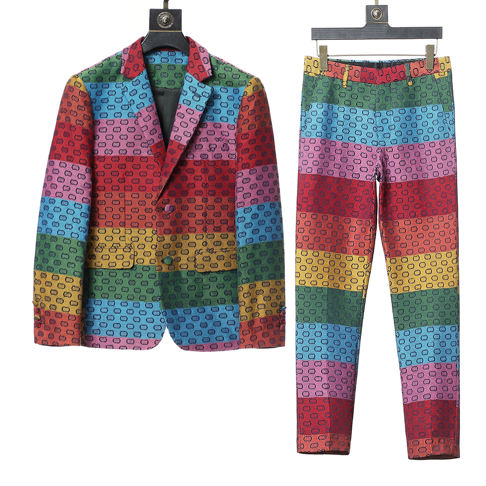 

2022AA Fashion designer Mens Suits Blazers Cost For Man Classic Casual Striped pattern Long Sleeve Men SlimSuit Blazer Coats Autumn Winter Stlye ( Blazers+ Pants ), Extra shipping cost