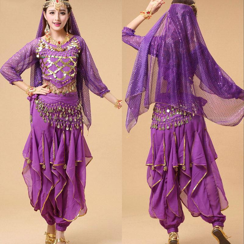 

High Quality Belly Dance Costumes Suit Belly Dance Clothes New Spring Autumn Long Sleeved Rotating Pants Women Stage Performance, 17