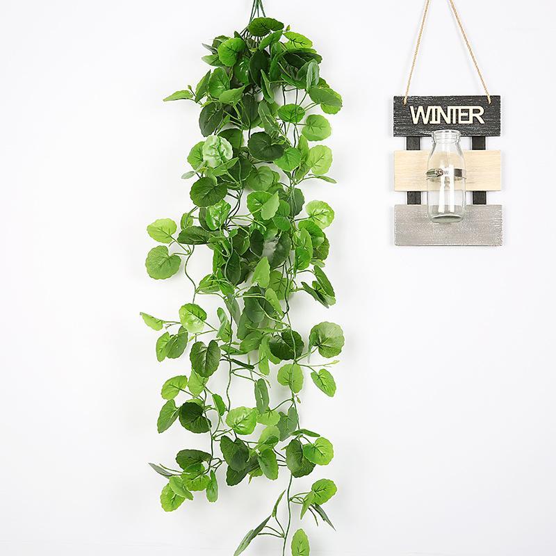 

Artificial Green Vine Ratten Wall Hanging Fake Plant Simulate Wedding Home Decor1