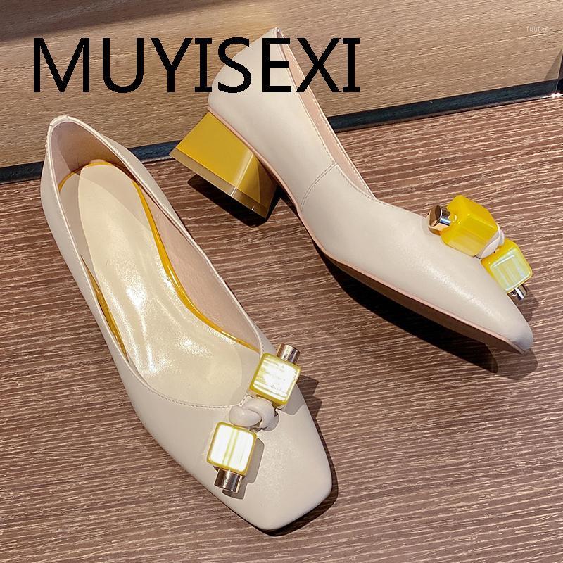 

3.5cm low heels women pumps office ladies shallow pointed toe woman shoes spring daily wear elegant beige PDL04 MUYISEXI1
