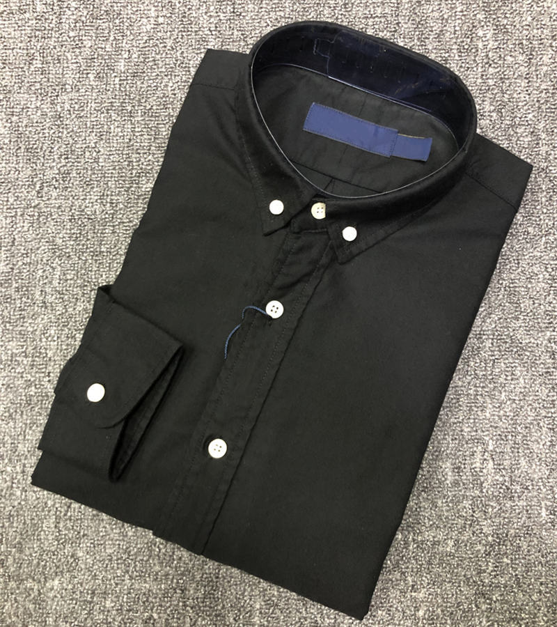 

mens Shirts Top small horse quality Embroidery blouse Long Sleeve Solid Color Slim Fit Casual Business clothing Long-sleeved shirt JYGL, Solid color small horse