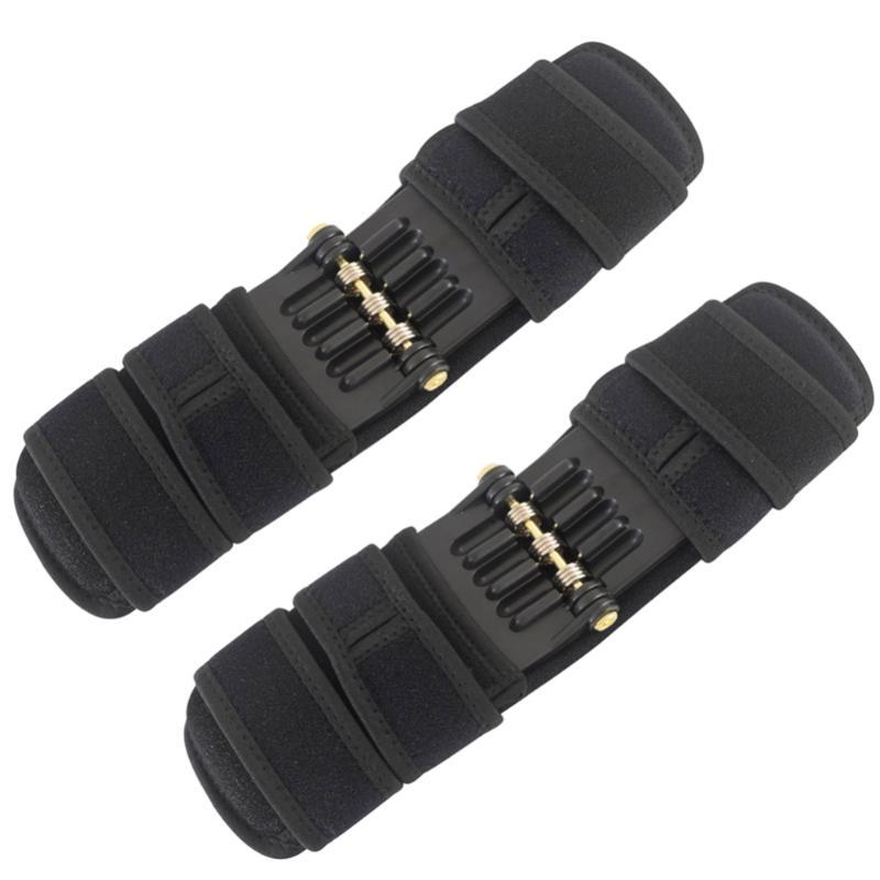 

MrY 1/2 pcs Power Lift Joint Support Knee Pads Breathable Non-slip Powerful Rebound Force Knee Joint Support Pads, Black 1 pcs